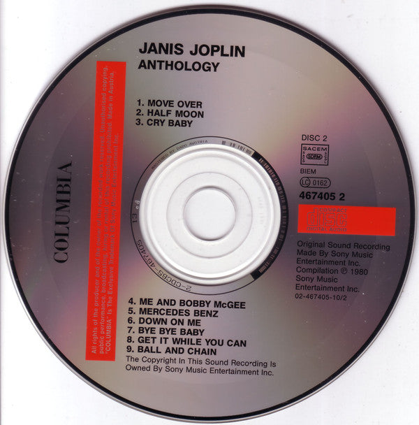 Janis Joplin : Anthology (2xCD, Comp, RE)