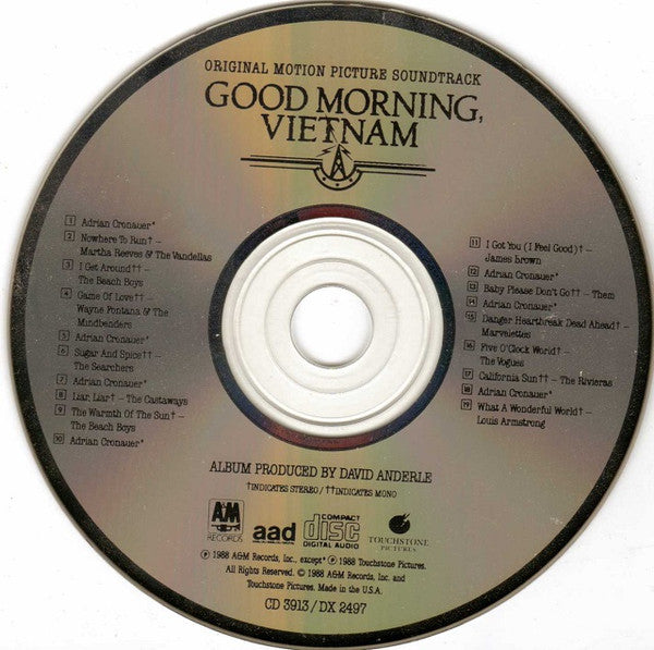 Various : Good Morning, Vietnam - The Original Motion Picture Soundtrack (CD, Album, Mono)