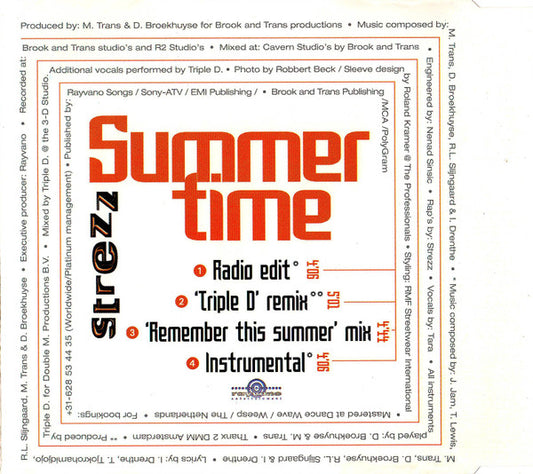 Strezz (2) : Summertime (CD, Single)