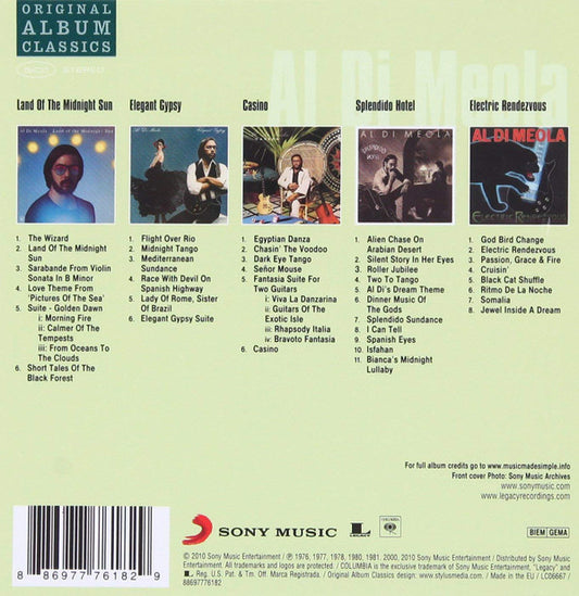 Al Di Meola : Original Album Classics (Box, Comp, RM + CD, Album, RE + CD, Album, RE + CD)