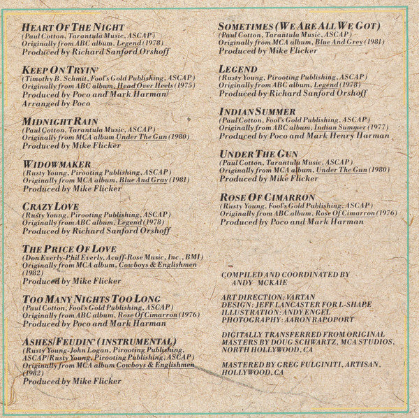 Poco (3) : Crazy Loving The Best Of Poco 1975-1982 (CD, Comp, JVC)