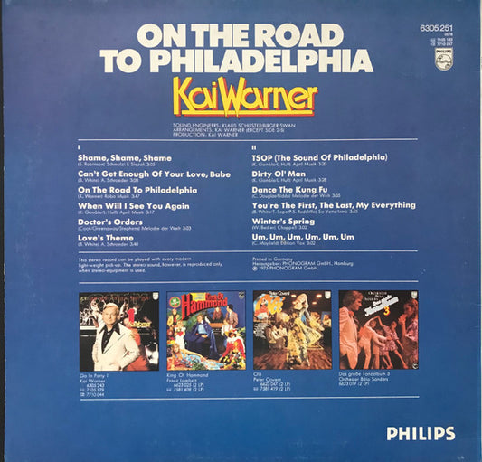Kai Warner : On The Road To Philadelphia (LP, Album)