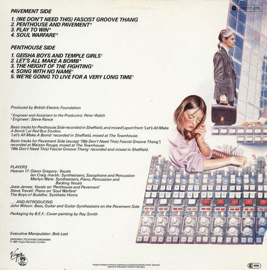 Heaven 17 : Penthouse And Pavement (LP, Album, RE)