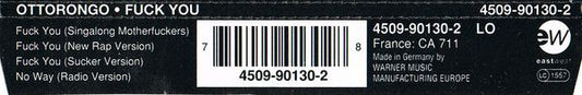 Ottorongo : Fuck You! (CD, Maxi)