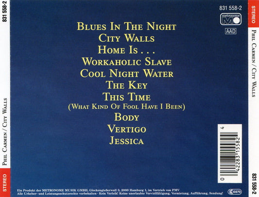 Phil Carmen : City Walls (CD, Album)