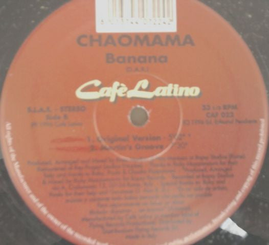 Chaomama : Banana (12")
