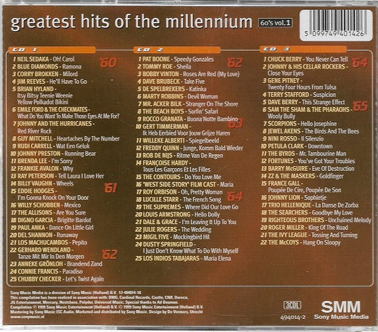 Various : Greatest Hits Of The Millennium 60's Vol. 1 (3xCD, Comp)