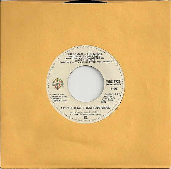John Williams (4) Conducting London Symphony Orchestra : Theme From Superman (Main Title) (7", Single)