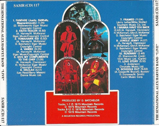 The Sensational Alex Harvey Band : Live (CD, Album, RE)