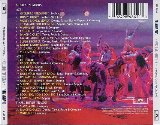 Björn Ulvaeus & Benny Andersson : Mamma Mia! - The Smash Hit Musical Based On Songs Of ABBA (CD, Album, S/Edition)