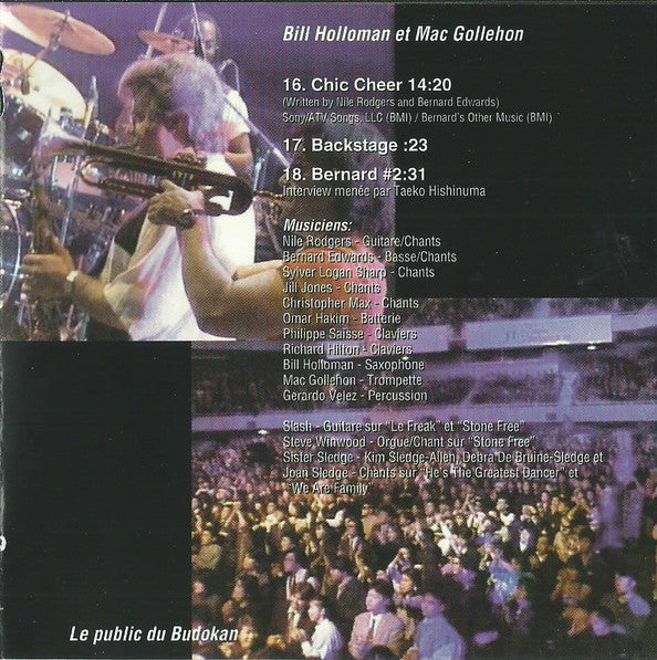 Chic : Live At The Budokan (CD, Album)