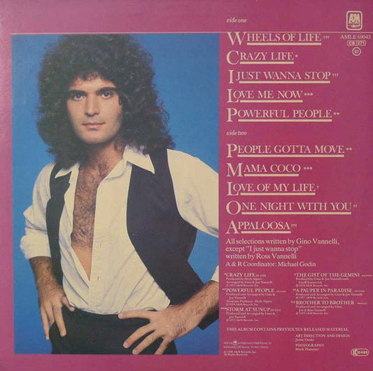 Gino Vannelli : The Best Of Gino Vannelli (LP, Comp)