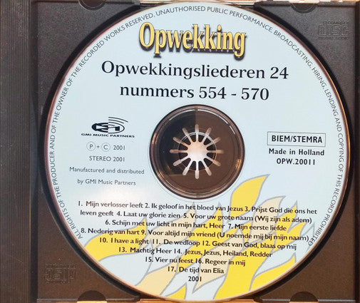 Opwekking : Opwekkingsliederen 24 (Nummers 554-570 Live-Opname) (CD, Album, blu)