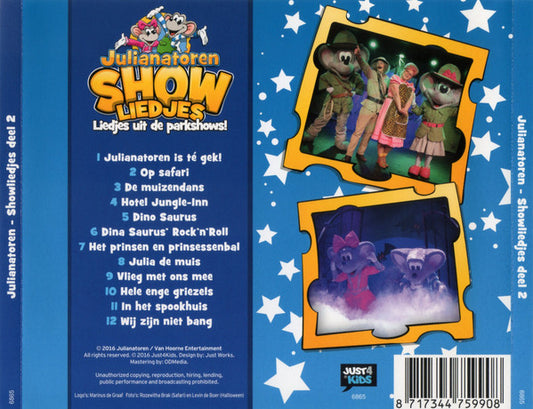 Koningin Julianatoren : Julianatoren Showliedjes (Liedjes Uit De Parkshows!) (CD, Album)