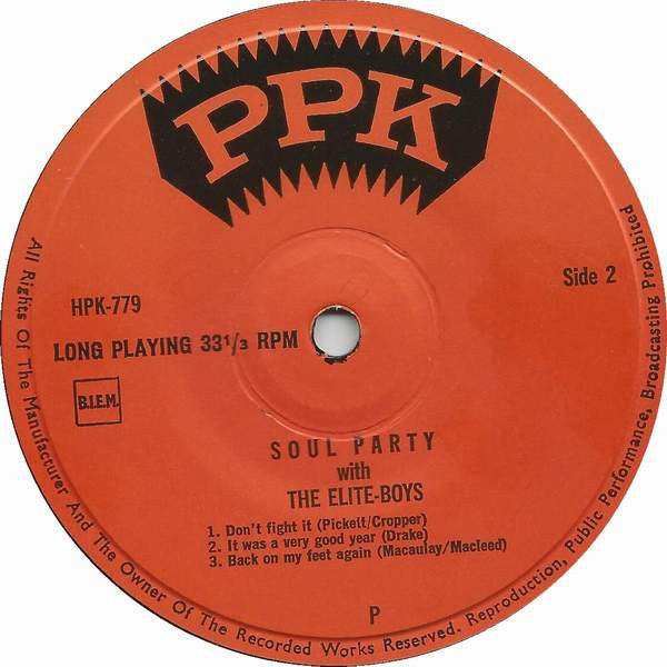 The Elite Boys : Soul Party With The Elite Boys (7")