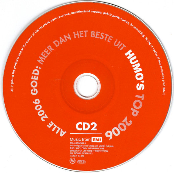 Various : Alle 2006 Goed: Meer Dan Het Beste Uit Humo's Top 2006 (2xCD, Comp)