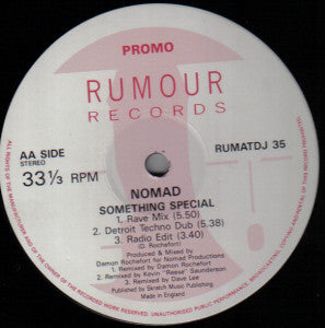 Nomad : Something Special (12", Promo)