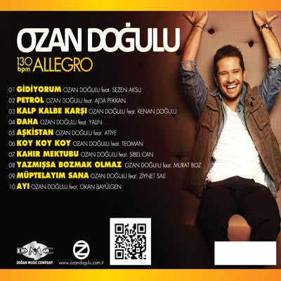 Ozan Doğulu : 130 BPM Allegro (CD, Album)