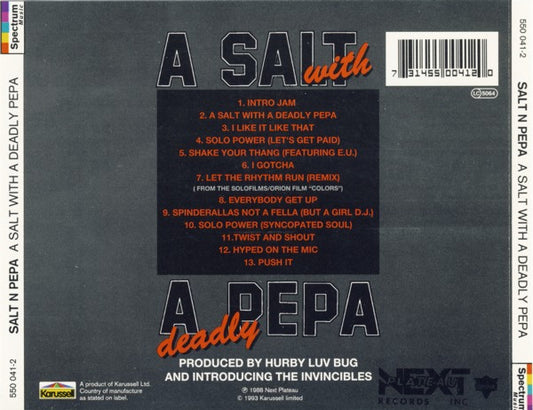 Salt 'N' Pepa Featuring Spinderella : A Salt With A Deadly Pepa (CD, Album)