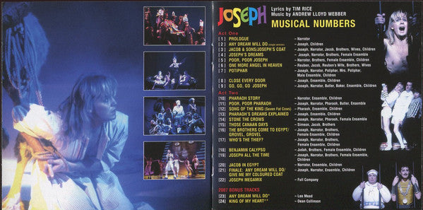 Andrew Lloyd Webber & Tim Rice : Joseph And The Amazing Technicolor Dreamcoat - London Palladium Cast Recording (CD, Album, RE, RM, Spe)