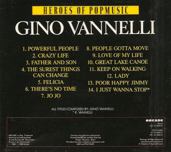 Gino Vannelli : The Very Best Of Gino Vannelli (CD, Comp)