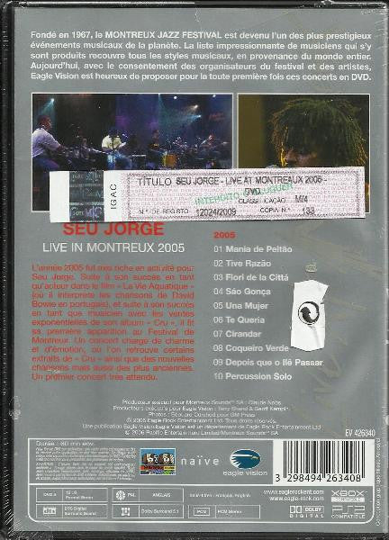 Seu Jorge : Live At Montreux 2005 (DVD-V, Multichannel, PAL)