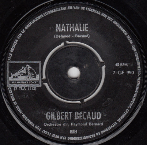 Gilbert Bécaud : Nathalie / Mon Arbre (7", Single, RE)