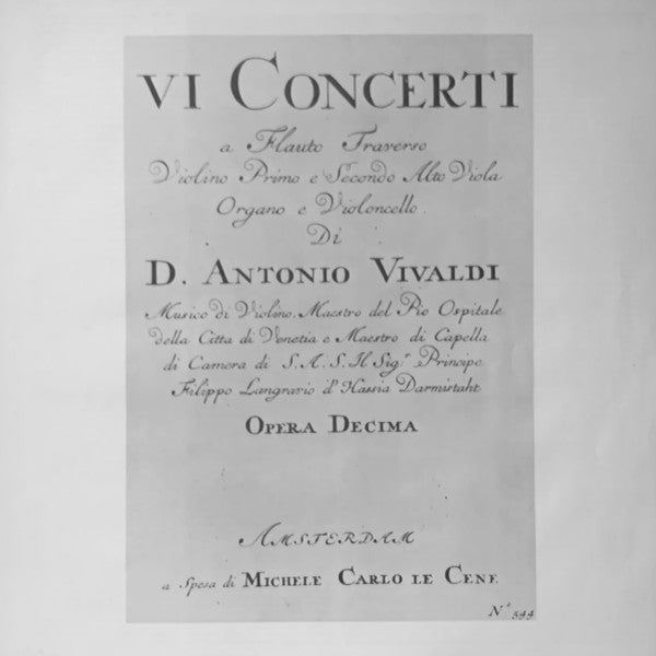 Antonio Vivaldi - Stephen Preston, The Academy Of Ancient Music : Six Flute Concertos, Op. 10 (LP, Album)