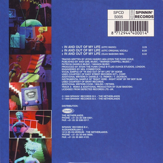 ATFC Presents OnePhatDeeva : In And Out Of My Life (CD, Maxi)