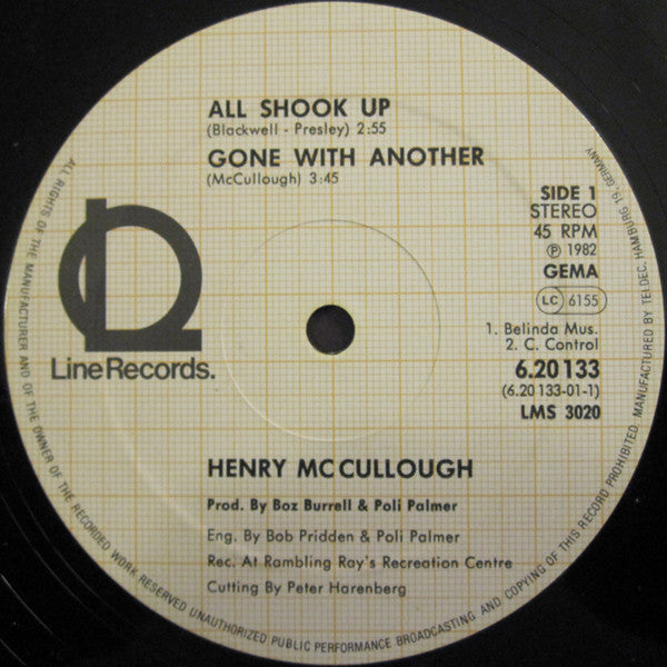 Henry McCullough : All Shook Up (12")