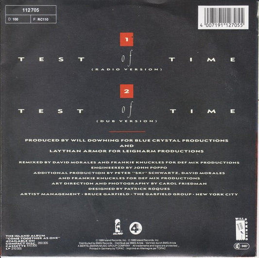Will Downing : Test Of Time (7")