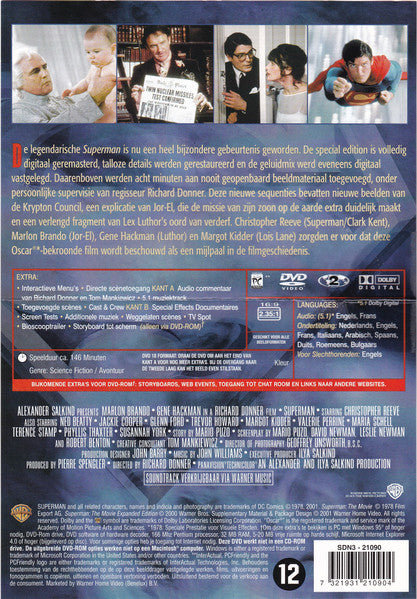 John Williams (4) : Superman The Movie (Original Soundtrack) (CD, Album, RE + DVD, D/Sided, Multichannel)