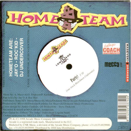 Hometeam : Party! Vol. 2 (CD, Single)