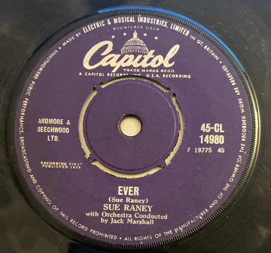 Sue Raney : The Restless Sea / Ever (7", Single)