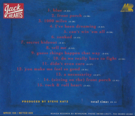 The Jack Of Hearts : Blue (CD, Album)