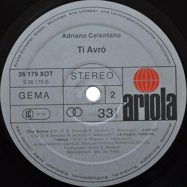 Adriano Celentano : Ti Avró (LP, Album)