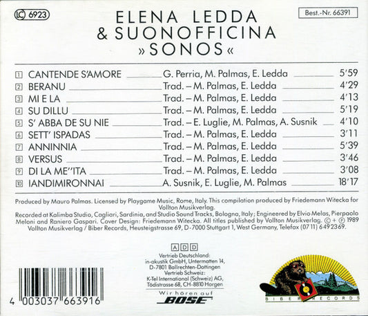 Elena Ledda & Suonofficina : Sonos (CD)