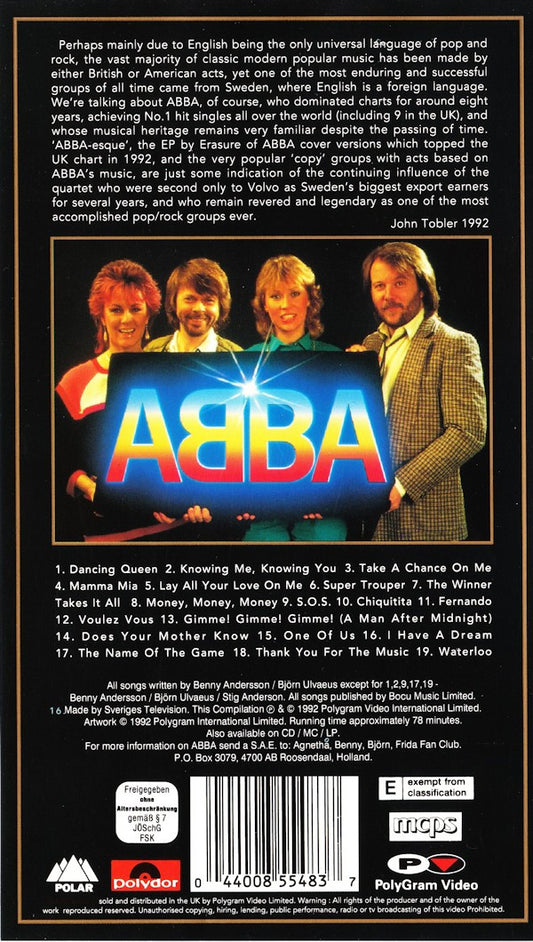 ABBA : Gold (Greatest Hits) (VHS, Comp, PAL)