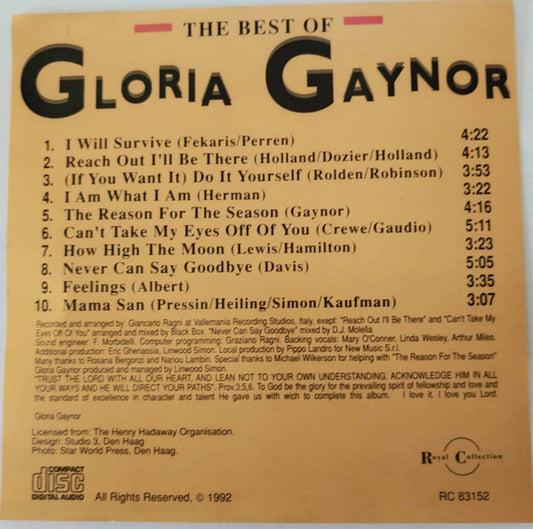 Gloria Gaynor : The Best Of Gloria Gaynor (CD, Comp)