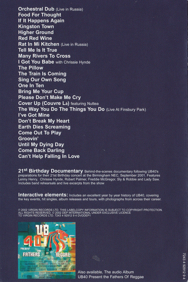UB40 : The Collection (DVD, Comp, PAL, 4:3)