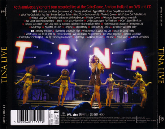 Tina Turner : Tina Live (DVD-V, Multichannel, PAL + CD, Album)