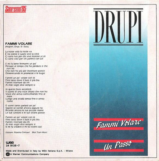 Drupi (2) : Fammi Volare (7")