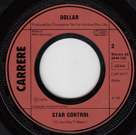 Dollar : Who Were You With In The Moonlight b/w Star Control (7", Single)