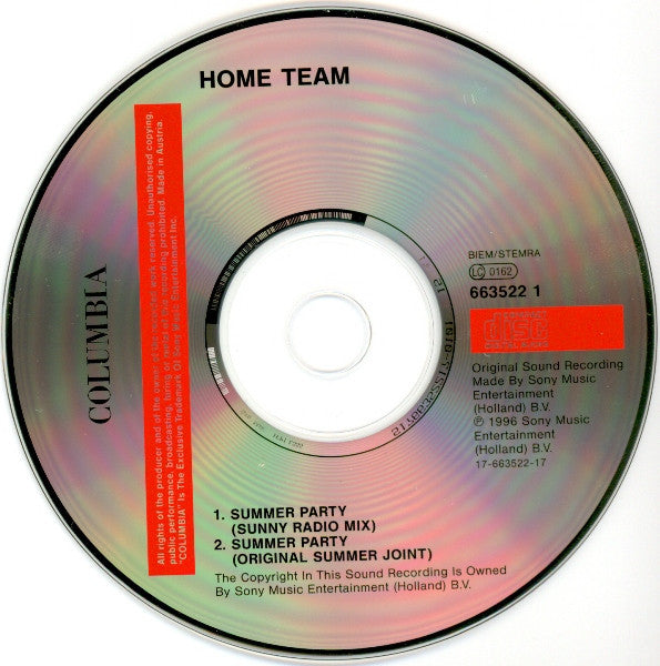 Hometeam : Summerparty (CD, Single)