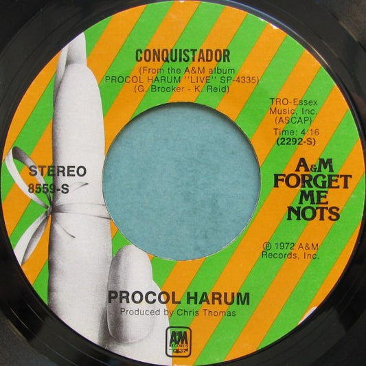 Procol Harum : A Whiter Shade Of Pale / Conquistador (7", Single, Styrene)