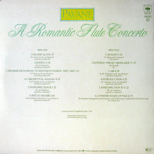 Thijs van Leer : Pavane "A Romantic Flute Concerto" (LP, Comp)