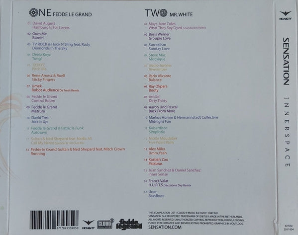 Fedde Le Grand & Mr. White (9) : Sensation Innerspace (2xCD, Mixed)