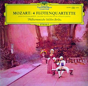 Wolfgang Amadeus Mozart - Philharmonische Solisten Berlin : 4 Flötenquartette (LP, Album)
