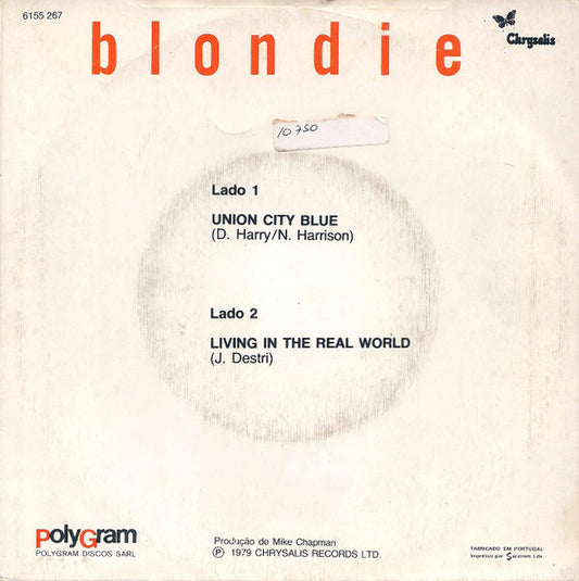 Blondie : Union City Blue (7", Single)