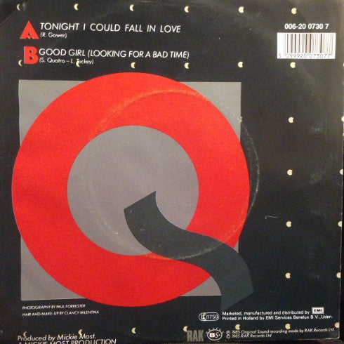 Suzi Quatro : Tonight I Could Fall In Love (7", Single)